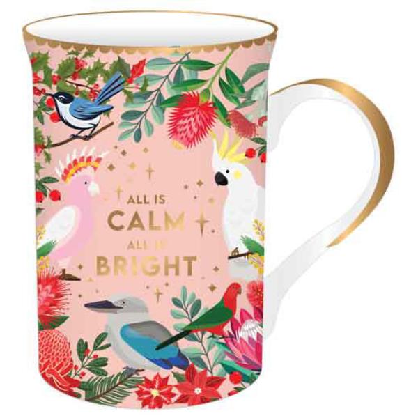 AUSSIE BUSH CHRISTMAS MUG PINK