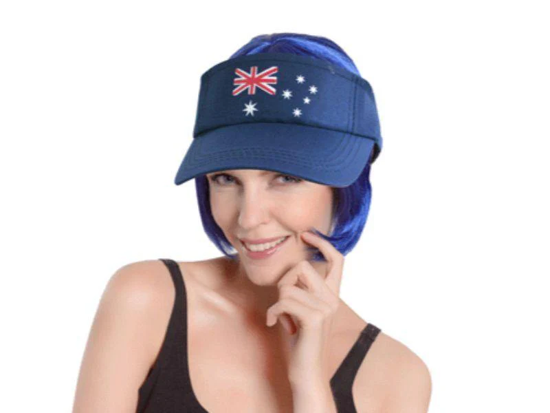 Black Aussie Sun Visor