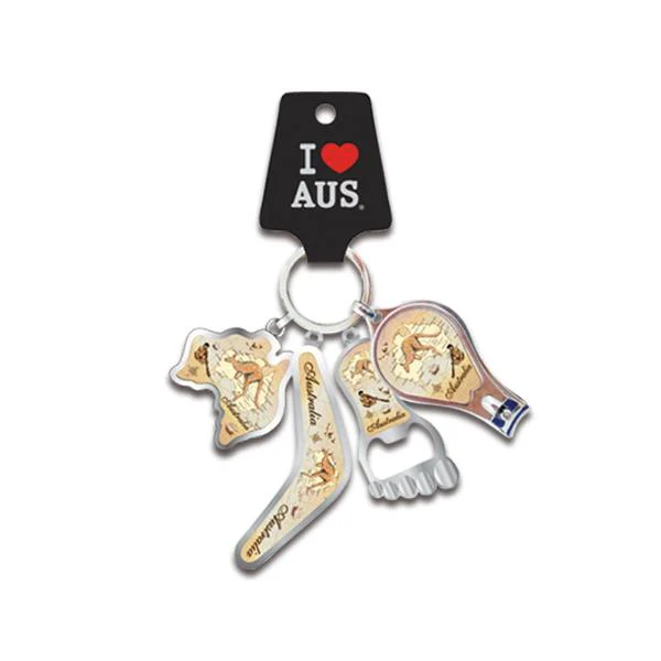 4 In 1 Australia Keychain
