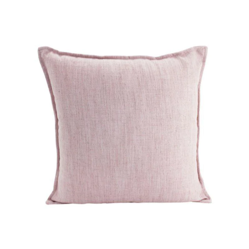 Baby Pink Linen Cushion - 45cm x 45cm