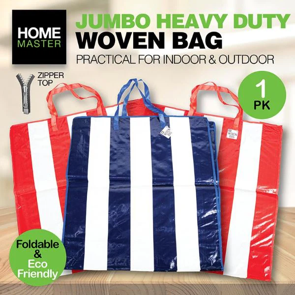 Jumbo Woven Bag - 70cm x 75cm x 25cm - Image 2