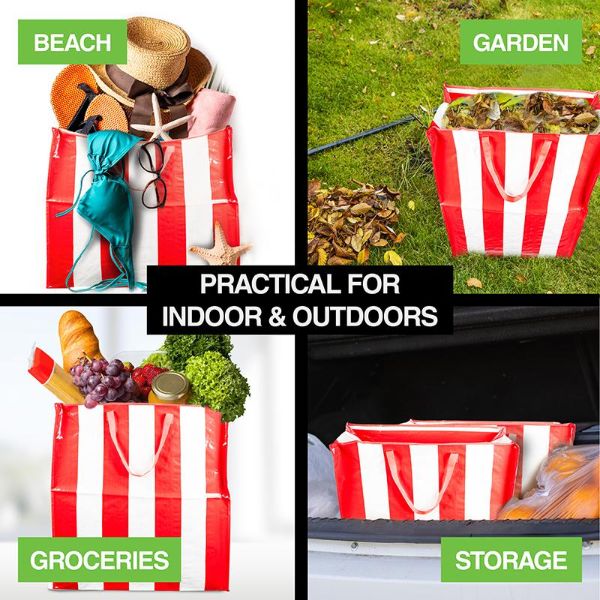 Jumbo Woven Bag - 70cm x 75cm x 25cm - Image 3