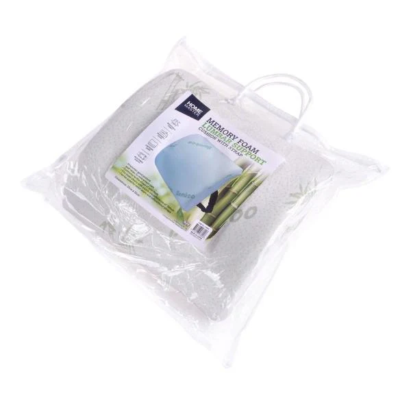 Bamboo Lumbar Lower Back Support with Strap 33cm x 32cm - Image 3