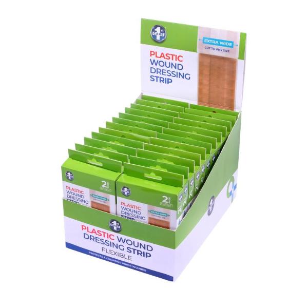 2 Pack Water Resistant Bandage Dressing Strips - 6cm x 50cm - Image 3