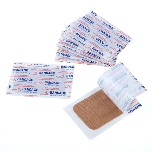 10 Pack Fabric Flexible Bandage Strips - 7.6cm x 5.1cm - Image 4