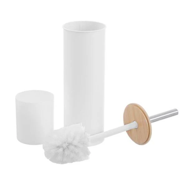 Bano Metal Bamboo Top Toilet Brush - 9.5cm x 38cm - Image 4