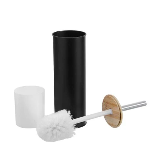 Bano Metal Bamboo Top Toilet Brush - 9.5cm x 38cm - Image 7