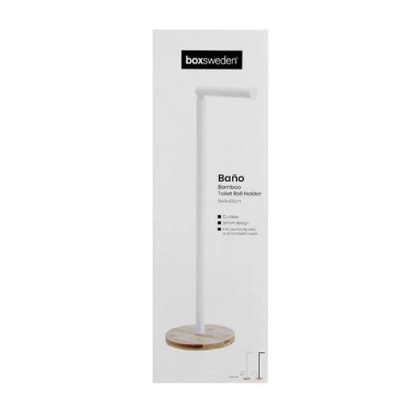 Bano Bamboo Base Toilet Roll Holder - 66.5cm - Image 2