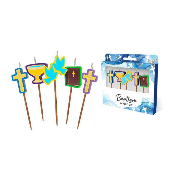 Baptism Novelty Candle Pack