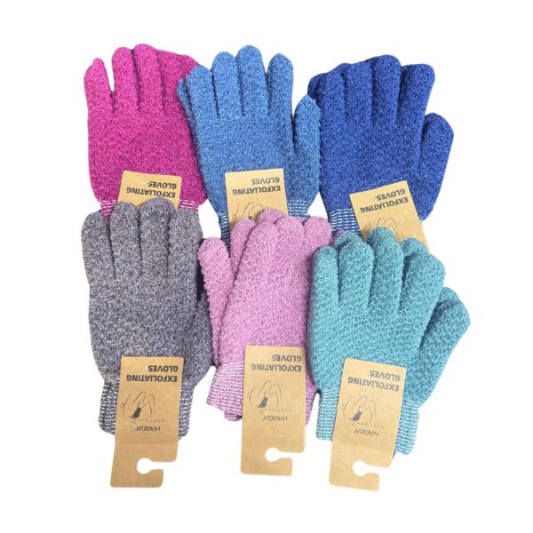 Assorted Colours Bath Gloves