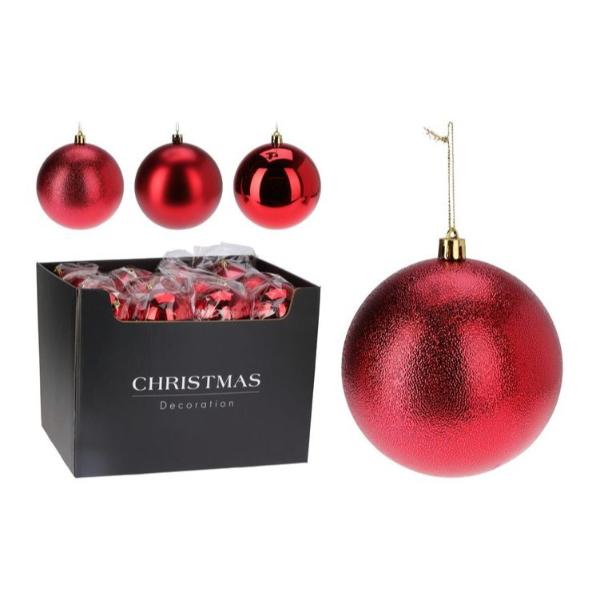 Christmas Red Bauble - 10cm