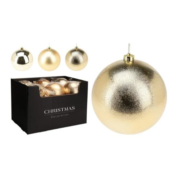 Christmas Gold Bauble - 18cm