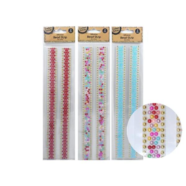 2 Pack Adhesive Bead Strip - 26cm x 2.5cm
