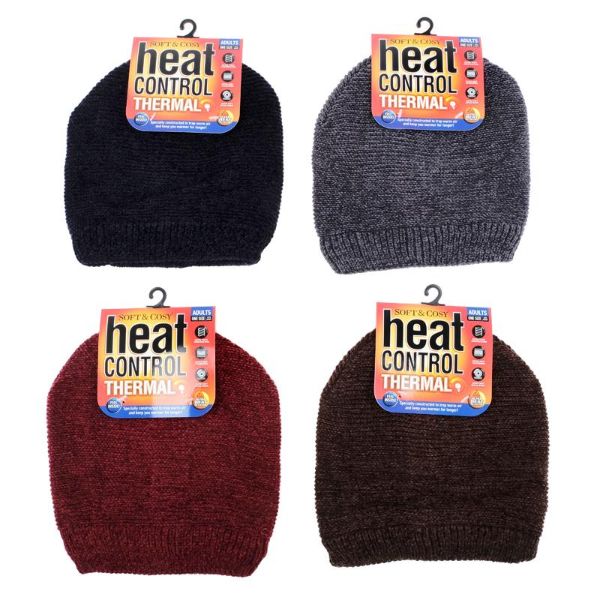 Mens Soft & Cosy Heat Control Thermal Lined Beanie - Image 2