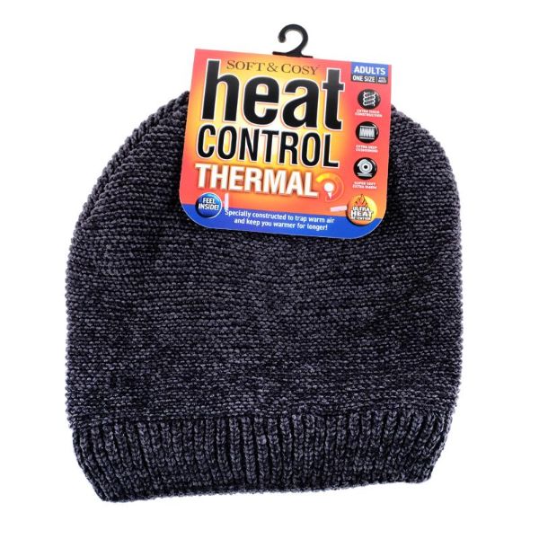 Mens Soft & Cosy Heat Control Thermal Lined Beanie - Image 3