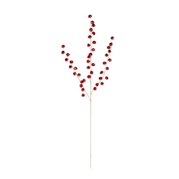 Red Metal Bell Spray - 84cm x 20cm