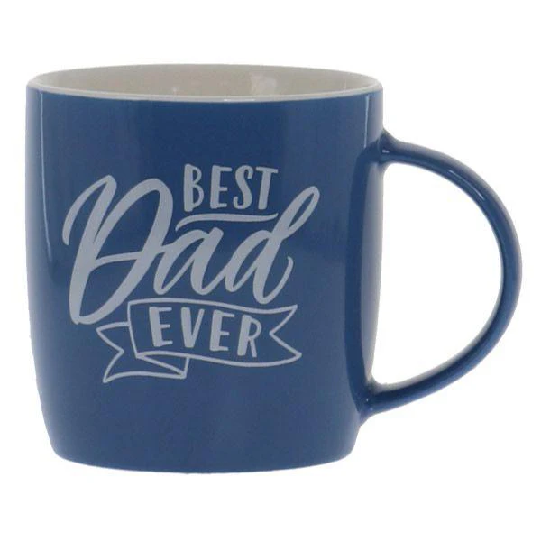Blue Best Dad Ever Mug & Keyring Set Gift Box - Image 2