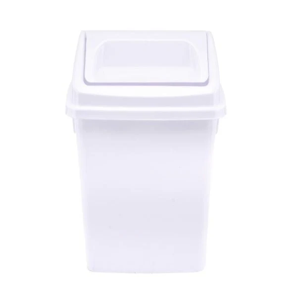 White Swing Top Bin - 10L - Image 4