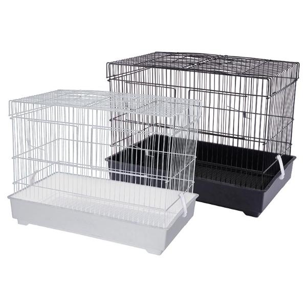 Black Or White Partitioned Breeders Bird Cage - 43.5cm x 26.5cm x 33cm - Image 2