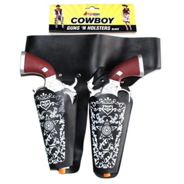 Black Cowgirl Gun Set
