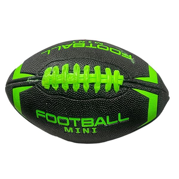 Black PU Rugby Ball - 22cm