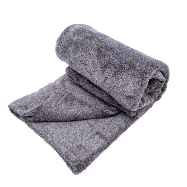 Two Tone Coral Fleece Blanket - 127cm x 150cm - Image 2