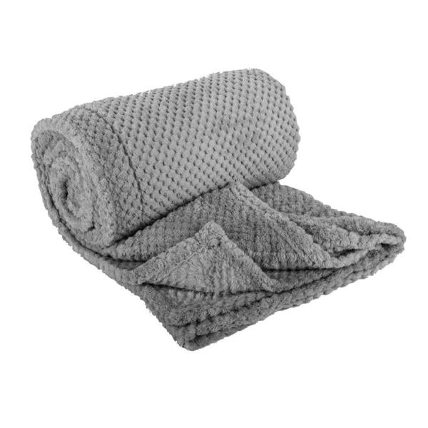Flannel Fleece Jacquard Blanket - 125cm x 152cm - Image 2