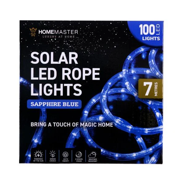 Blue Led Solar Rope Light - 700cm