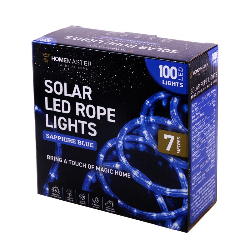 Blue Led Solar Rope Light - 700cm - Image 3