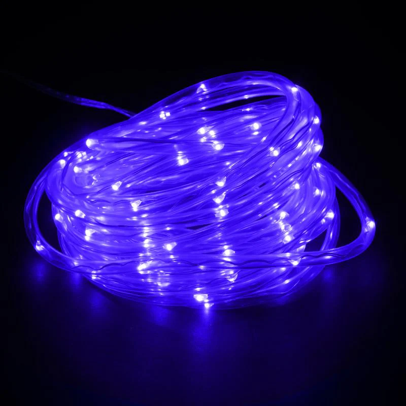 Blue Led Solar Rope Light - 700cm - Image 4