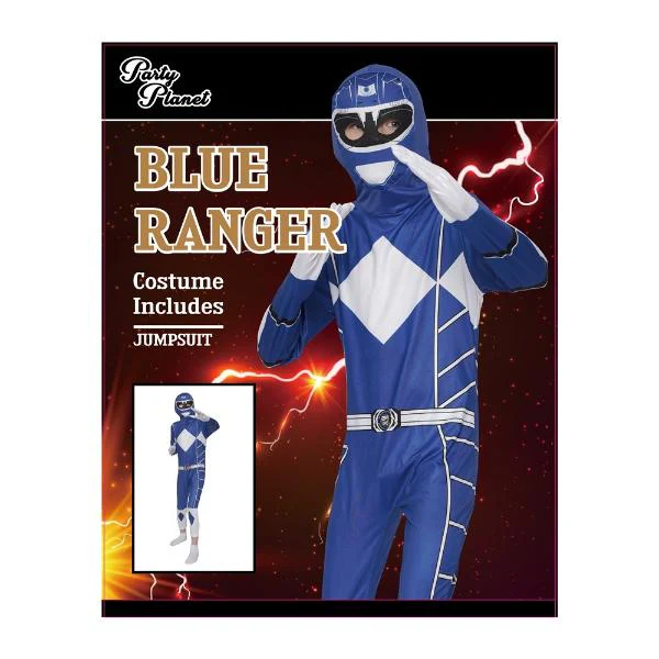 Blue Ranger Boys Costume - 9 - 10 Years - Image 2