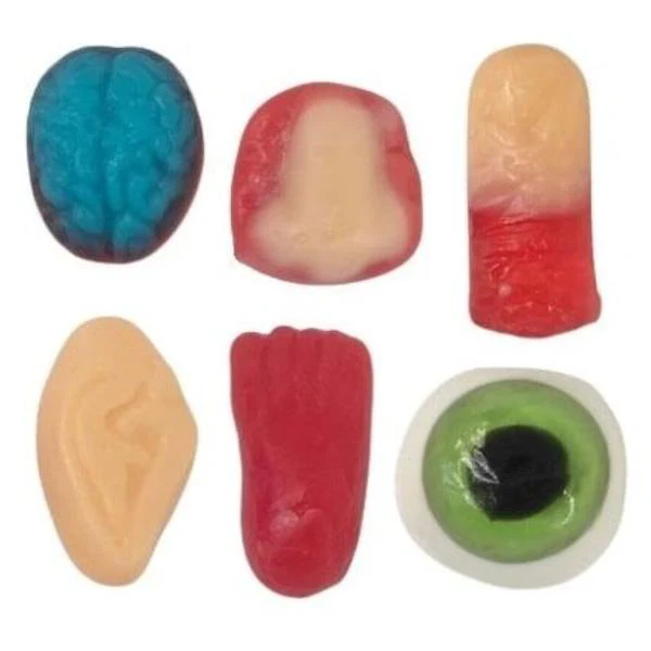60 Pack Gummi Body Parts Halloween Lollies - 500g - Image 2