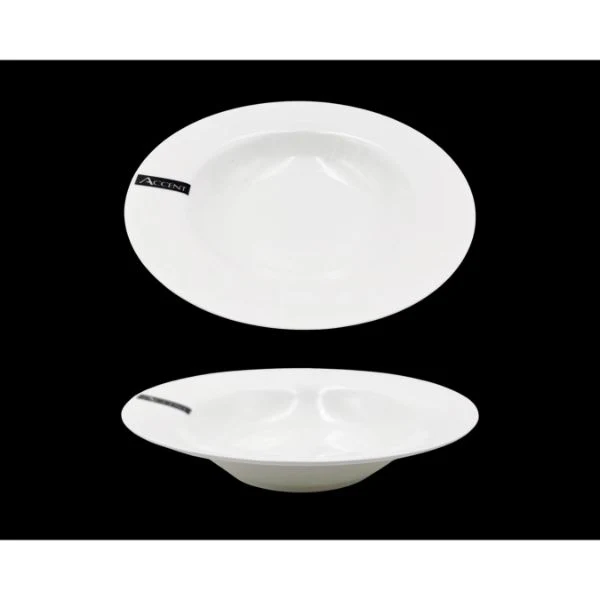 White Bone China Soup Plate - 25.4cm