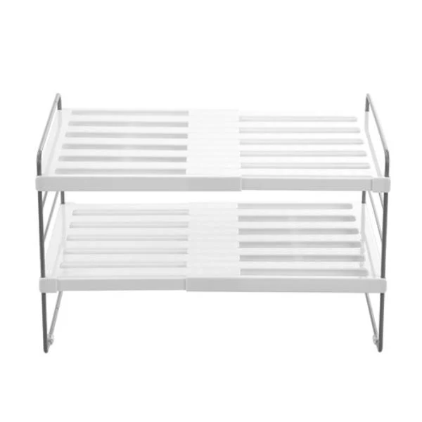 Boxsweden 2 Tier Brite Extendable Pantry Shelf - 40cm x 25.5cm x 25.5cm - Image 7