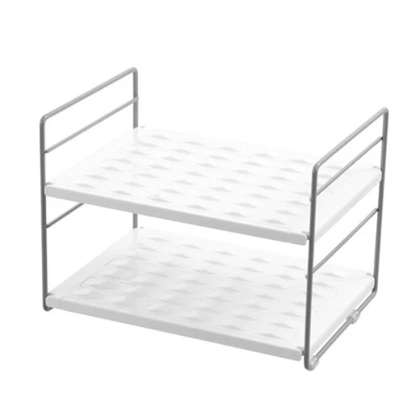 Boxsweden 2 Tier Brite Extendable Bottle Shelf - 42cm x 19.5cm x 20cm - Image 5