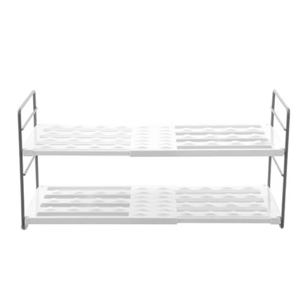 Boxsweden 2 Tier Brite Extendable Bottle Shelf - 42cm x 19.5cm x 20cm - Image 7