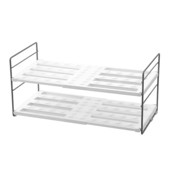 Boxsweden 2 Tier Brite Extendable Bottle Shelf - 42cm x 19.5cm x 20cm - Image 8