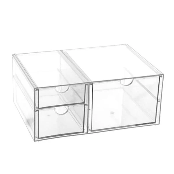 3 Crystal Drawer Station - 25.5cm x 17.5cm x 11cm - Image 2
