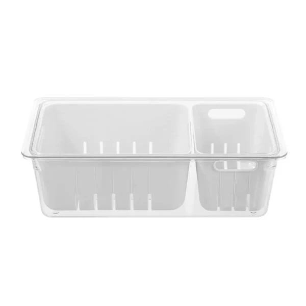 Boxsweden Crystal Crisp 2 Section Bin Storage - 3L - Image 2