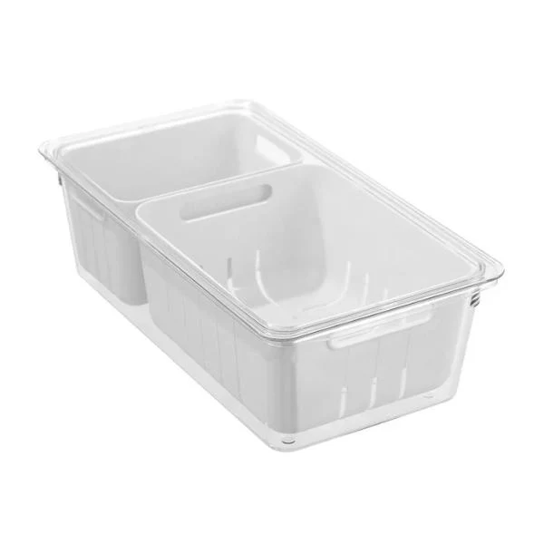 Boxsweden Crystal Crisp 2 Section Bin Storage - 3L - Image 3