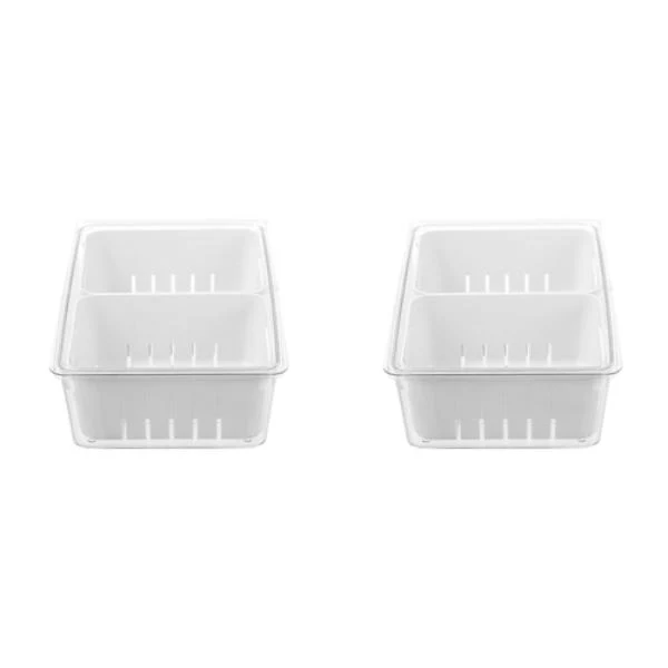 Boxsweden Crystal Crisp 2 Section Bin Storage - 4L - Image 4