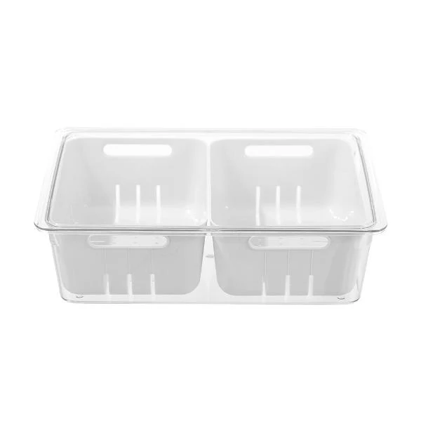 Boxsweden Crystal Crisp 2 Section Bin Storage - 4L - Image 5