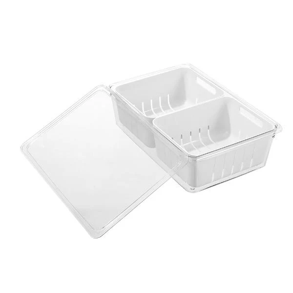 Boxsweden Crystal Crisp 2 Section Bin Storage - 4L - Image 6