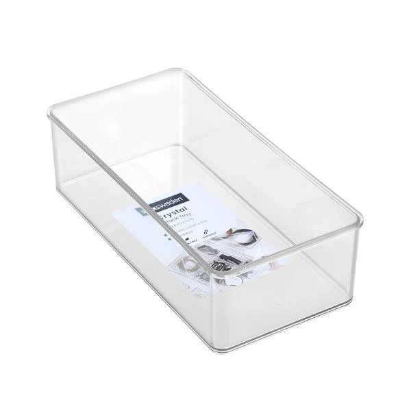 Boxsweden Clear Crystal Stackable Organiser Tray - 24cm - Image 6