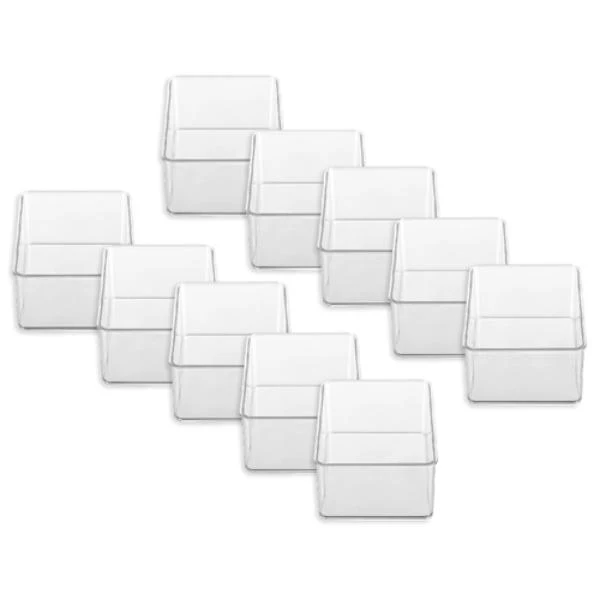 Boxsweden Clear Crystal Stackable Organiser Tray - 16cm - Image 2