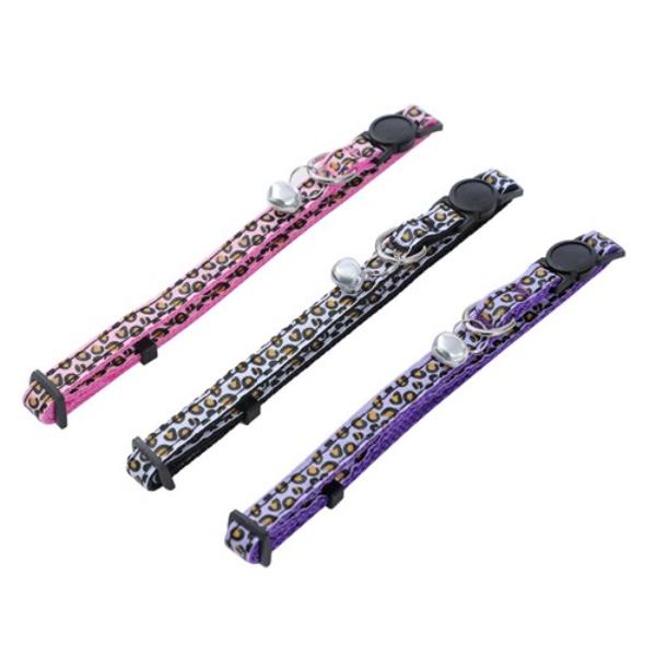 Breakaway Cat Collar Cheetah Pattern With Bell - 25cm x 45cm - Image 2