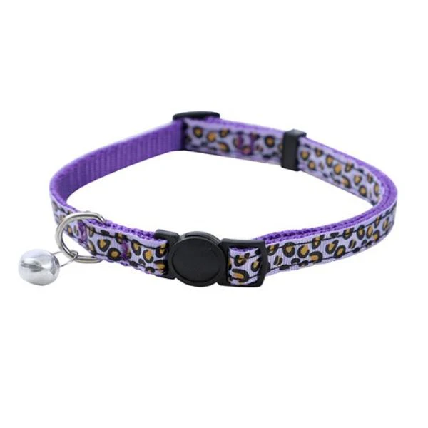Breakaway Cat Collar Cheetah Pattern With Bell - 25cm x 45cm - Image 5