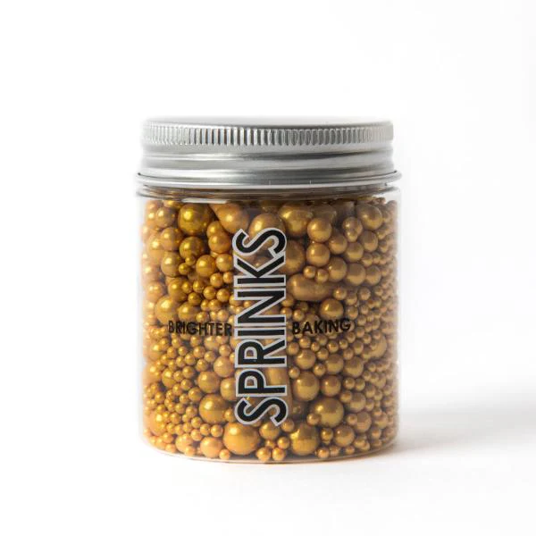 Sprinks Matte Gold Bubble & Bounce Sprinkles - 75g
