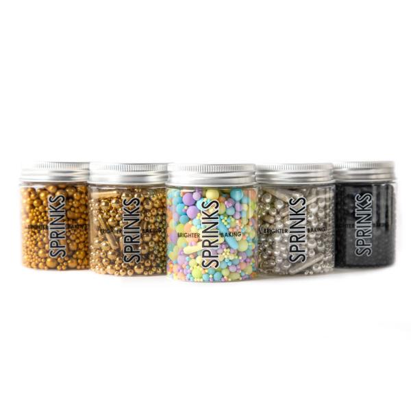 Sprinks Matte Gold Bubble & Bounce Sprinkles - 75g - Image 3