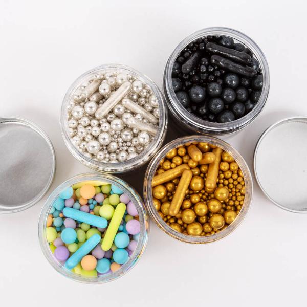 Sprinks Matte Gold Bubble & Bounce Sprinkles - 75g - Image 4